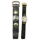 Two Vintage Swank Manual Wind Wristwatches