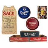 Vintage Novelty Sack Dress and Advertising Group