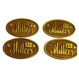 Four 10K Millers 25 Year Service Award Pins
