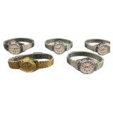 Five Lorus Quartz Wristwatches