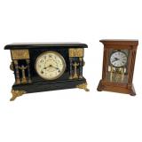 Sessions and Linden Mantel Clocks