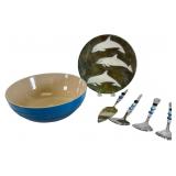 Le Creuset Serving Bowl and Decorative Tableware