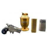 Four Vintage Metal Lighters