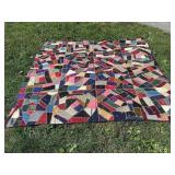 Hand Stitched Crazy Quilt