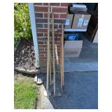 Collection of Six Long-Handled Garden Hand Tools