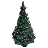 Vintage Ceramic Christmas Tree & Base