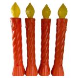 Set of Four Union Products Blow Mold Candles