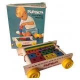 Playskool Col-O-Rol Wagon & Wooden Blocks