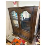 Mahogany Two Door Bookcase