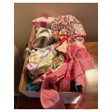 Assortment of Vintage Domestic Textiles and Linens