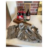 Silver-Plated Flatware, Advertising Bottles and Sl