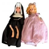 Assorted Antique Portraits and Vintage Dolls