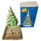 13-Inch Electrified Plastic Christmas Tree w/ Box
