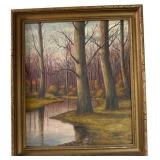 H.G. Steuart Oil on Board Landscape Painting