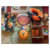 Assortment of Vintage Holiday Ephemera and Decor