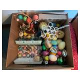 Assortment of Seasonal and Wooden Decor