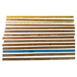 Group of 14 Pennsylvania Advertising Yardsticks