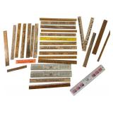 An Assortment of Vintage Advertising Rulers