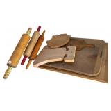 Assorted Vintage Kitchenware, Pig Board, 20th C.