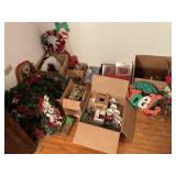 Large grouping of Christmas items, including