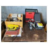 Assorted Power Tools Including Skil Belt Sander