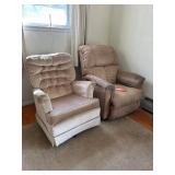 Two Upholstered Armchairs, La-Z-Boy Recliner