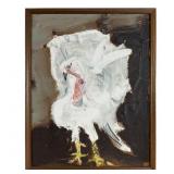 Sterling Strauser Expressionist Oil on Board
