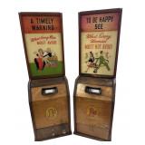 ESCO Peep Show Machines, c. 1940s Pair 1c Arcade