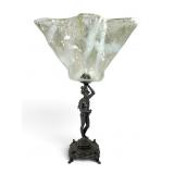 Large Figural Landsknecht Glass Compote W/ Option