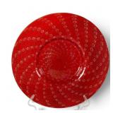 Antica Murrina Veneziana Red Glass Charger