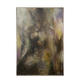 Lucia Peka Abstract Figure Oil on Canvas Panel
