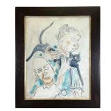 Sterling Boyd Strauser Expressionist Oil Painting