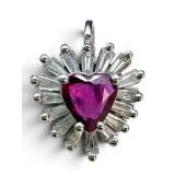 14k Ruby & Diamond Ballerina Enhancer