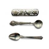 Trio of 900 Silver and Sterling Brooches