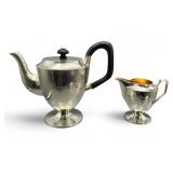 Mappin and Webb Sterling Tea Pot and Creamer
