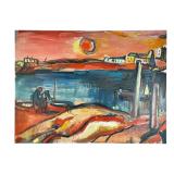 Lucia Peka Expressionist Coastal Landscape