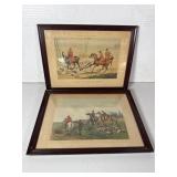 Pair of Framed Henry Alken Fox Hunting Prints
