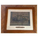 Framed Bull and Mouth Western Coach Office Print