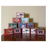 Collection of 11 Vintage Christmas Candy Boxes