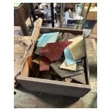 Assortment of Stained Glass Remnants and Offcuts