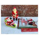 Group of Vintage Illuminated Christmas Decorations