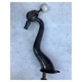 Antique Silver-Plated Brass Soda Fountain Draft Ar