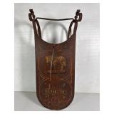 Antique Wrought Iron & Wood Sleigh