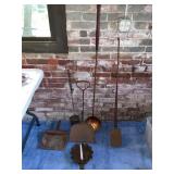 Antique Wrought Iron Hearth Tool Collection