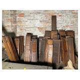 Assortment of Victorian Hardwood Interior Shutters