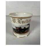Limoges Shaving Mug, Lehigh Valley Railroad No. 69