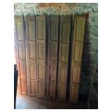 Massive Lot of Oak Double-Sided Wainscot Panels