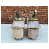 A Pair of Walrus Manufacturing Company Ceramic Syr