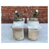 A Pair of Walrus Mfg. Co. Syrup Dispensers