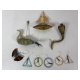 Collection of 11 Antique Glass Christmas Ornaments